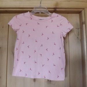 OshKosh Originals Pink Flamingo T-Shirt - Size 10/12, 100% Cotton